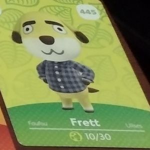 Animal Crossing Amiibo Card from Nintendo Switch